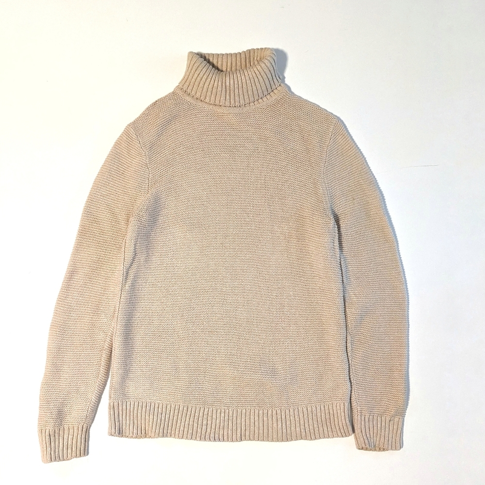 J. Crew White Turtleneck Sweater